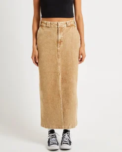 874 Denim Maxi Skirt Desert Sand