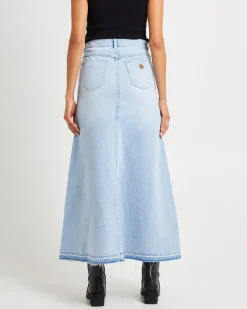 95 Denim Maxi Skirt Gina