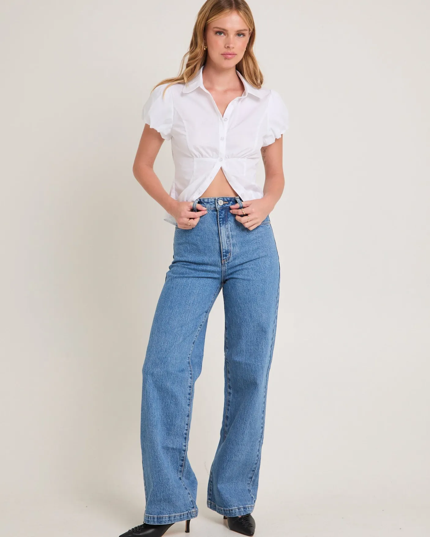 94 High & Wide Denim Jeans Debbie