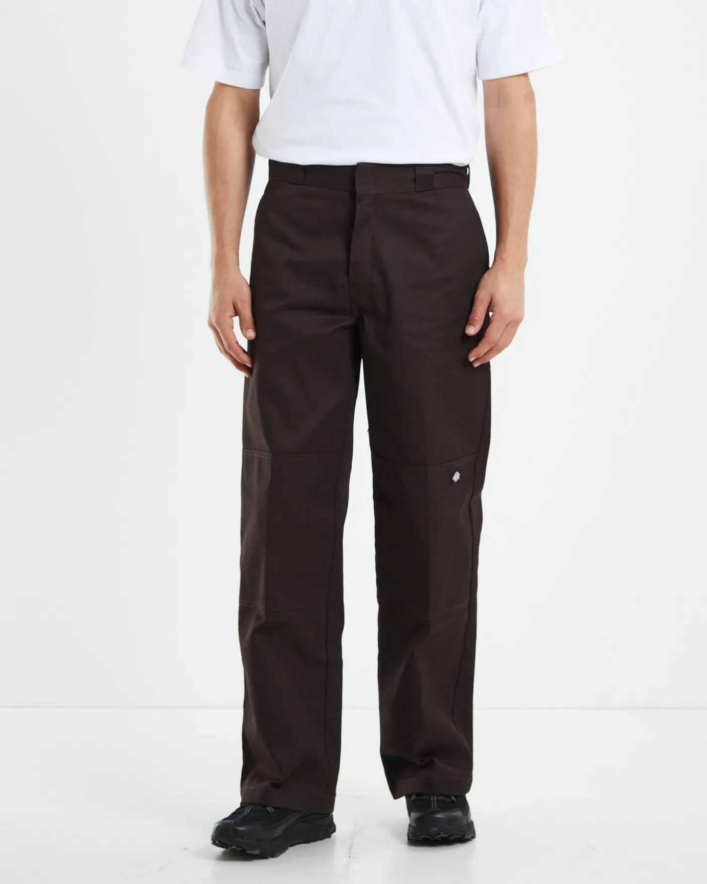 85-283 Loose Fit Pants Dark Brown