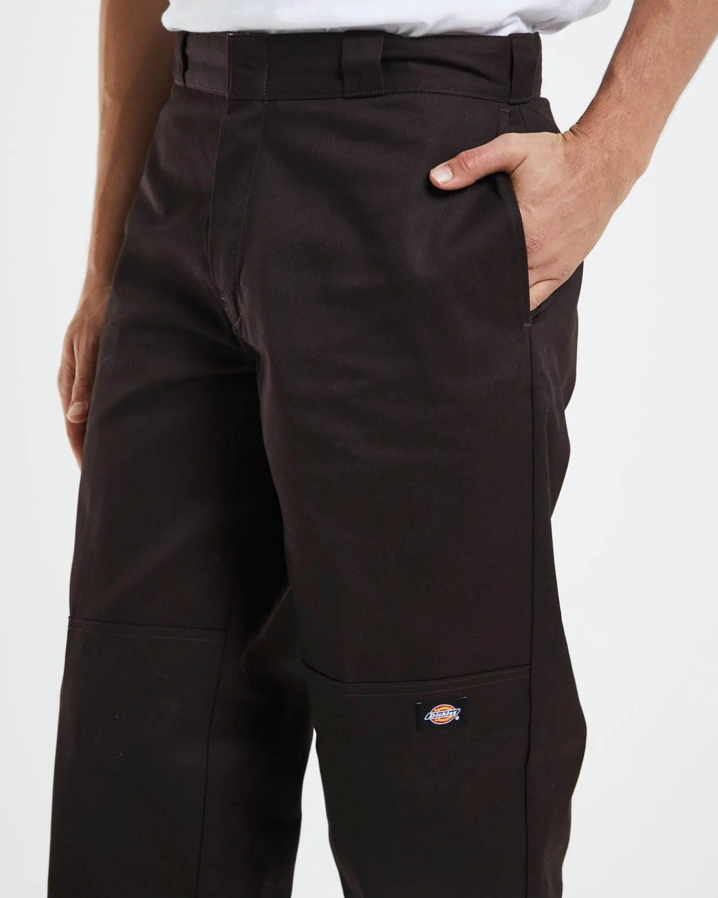85-283 Loose Fit Pants Dark Brown