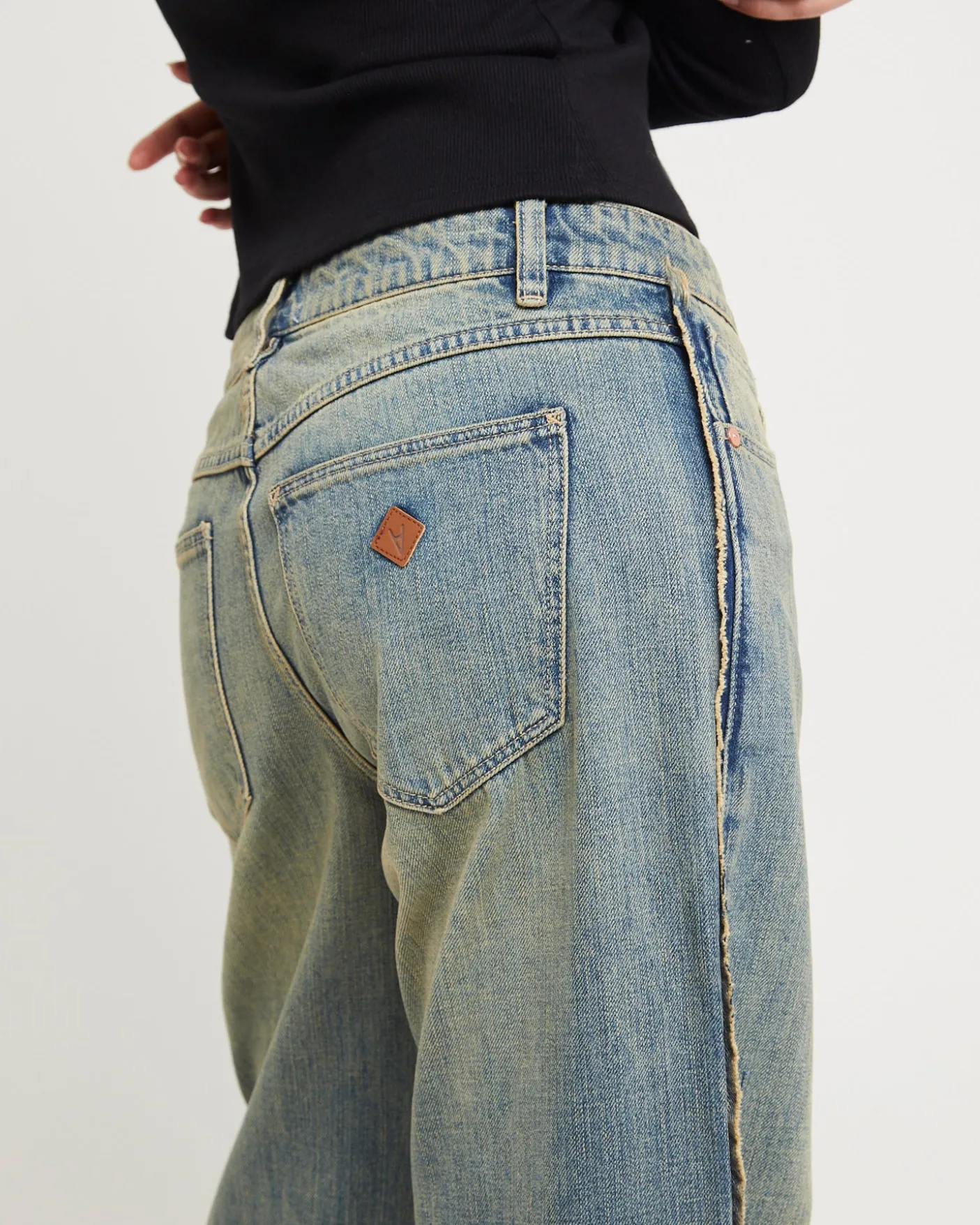 99 Low Baggy Denim Jeans Raw Roxie