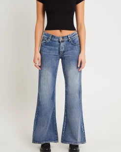 99 Low Baggy Flare Denim Jeans