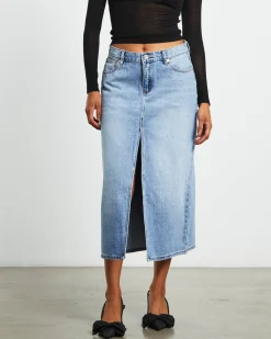 99 Low Denim Maxi Skirt Sylvie