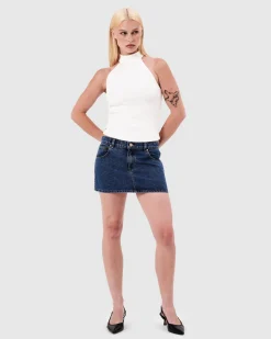 99 Low Denim Skirt Bella
