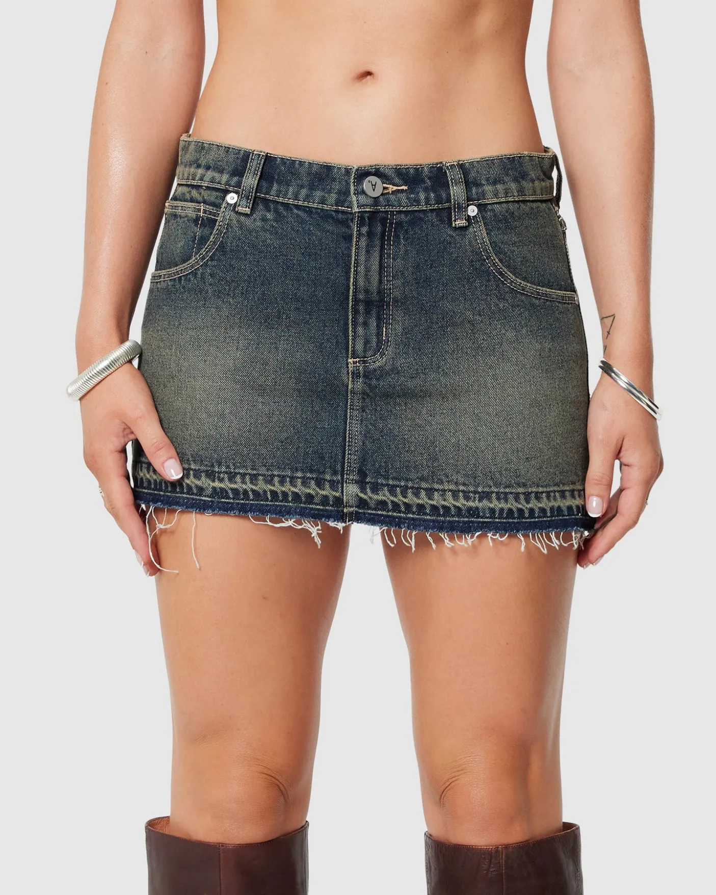 99 Low Denim Skirt Quinn