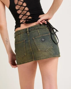 99 Low Denim Skirt Xena