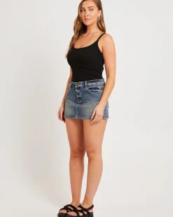 99 Low Denim Skirt Zendaya