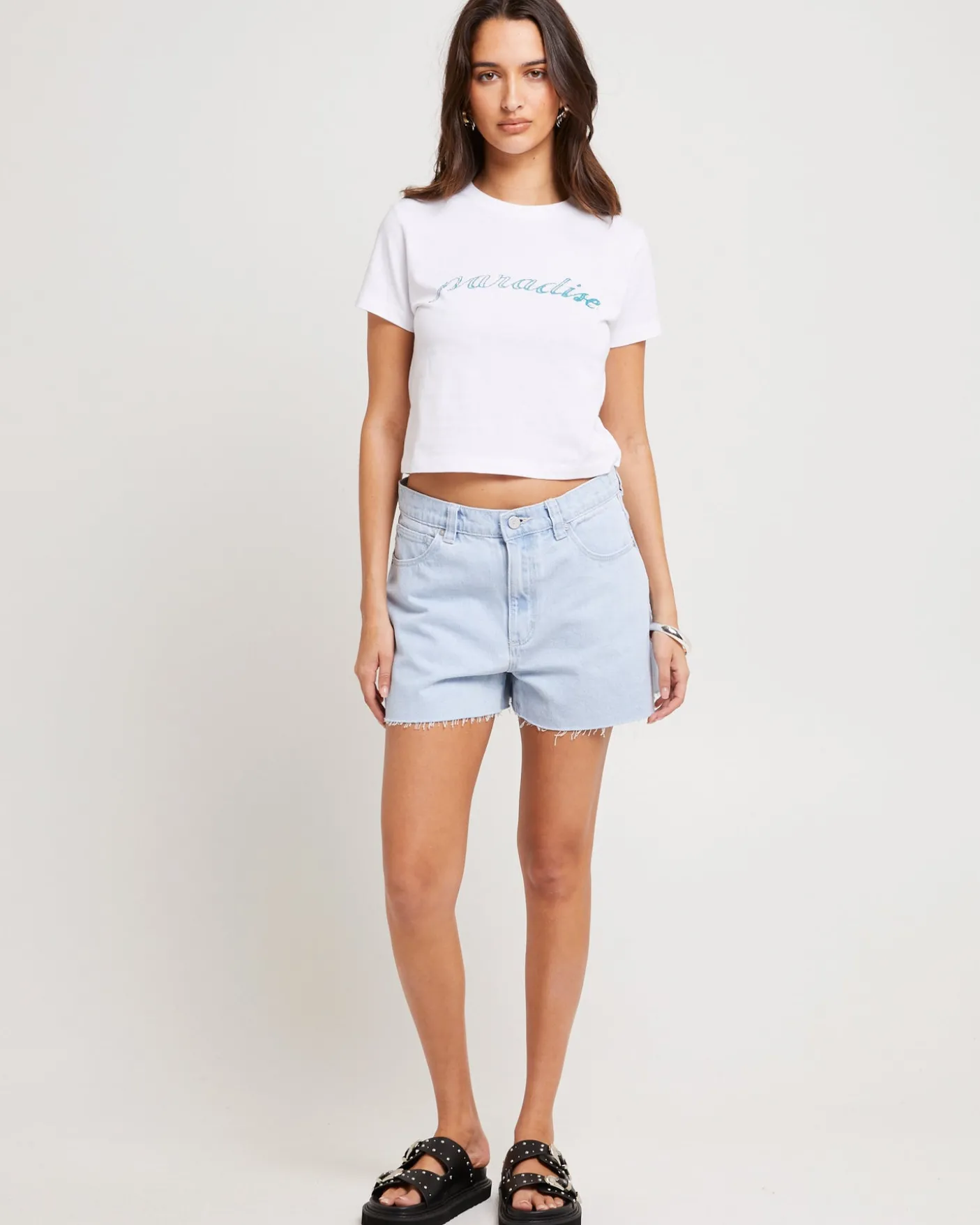 95 Mid Baggy Denim Shorts Kate