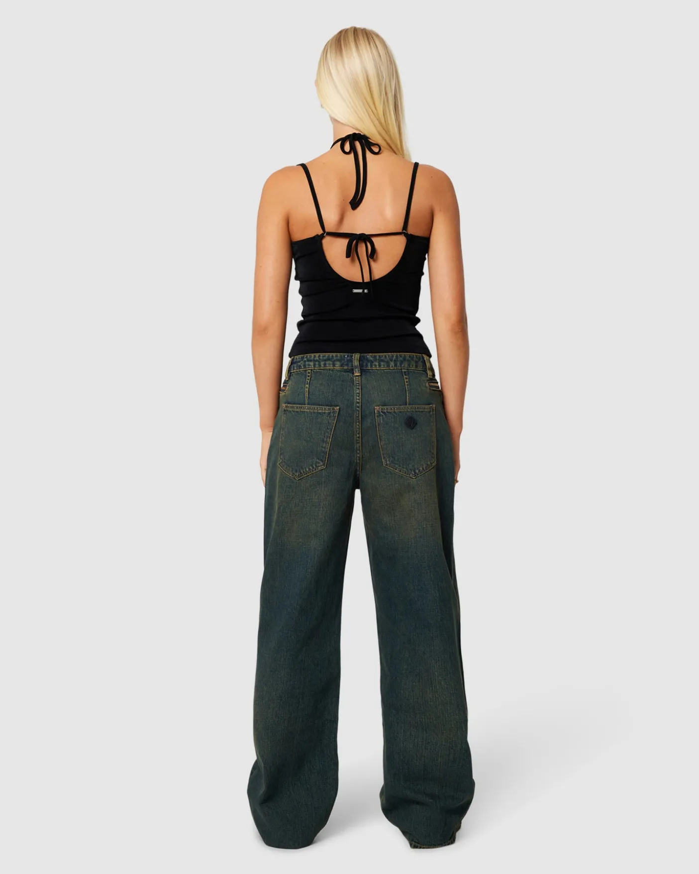 95 Mid Baggy Zip Denim Jeans Xena