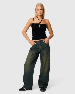 95 Mid Baggy Zip Denim Jeans Xena