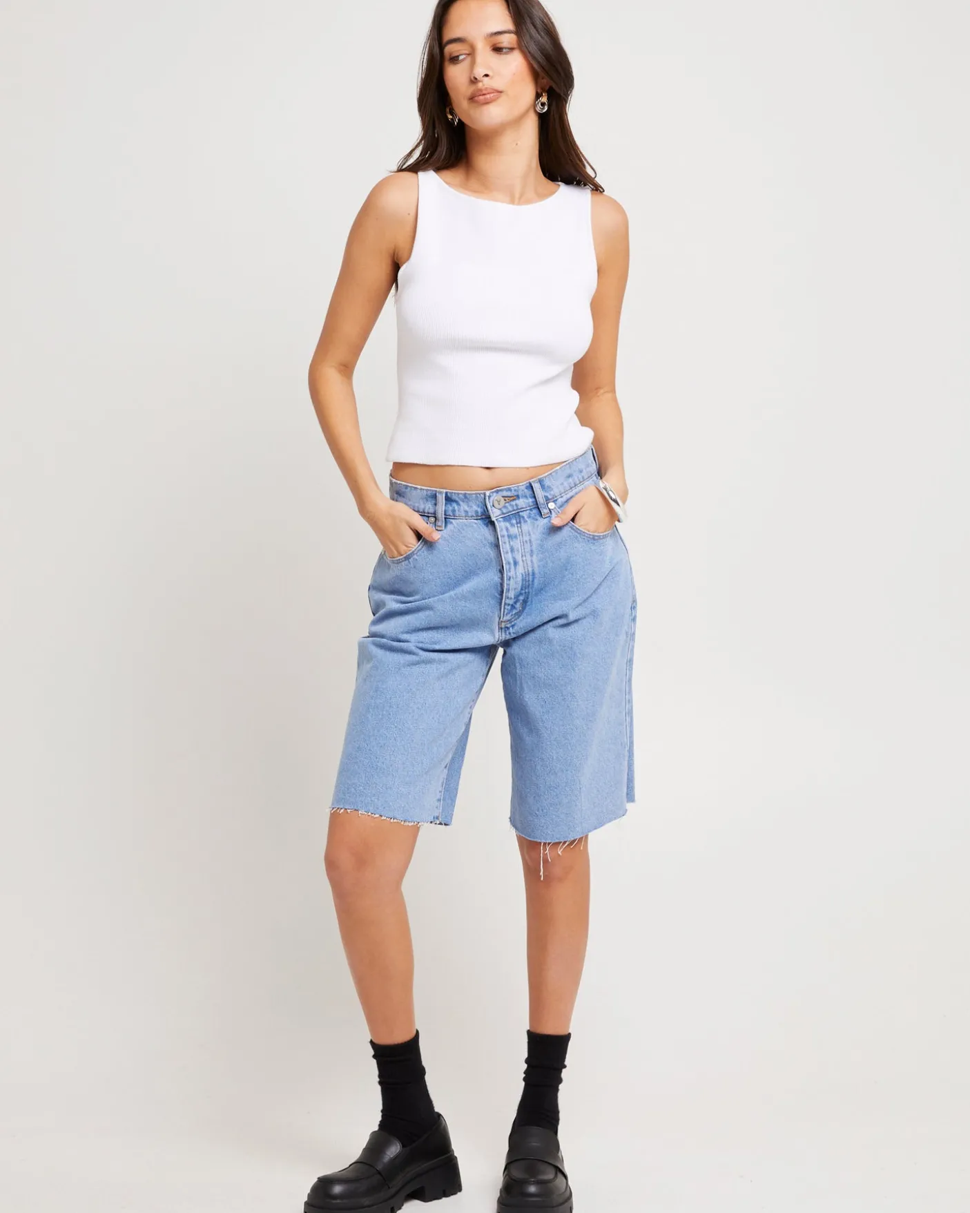 95 Mid Denim Jorts Gigi