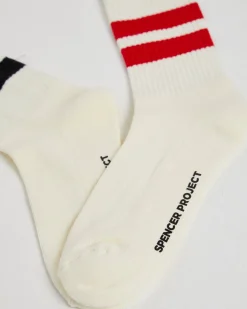 2 Pack Stripe Crew Socks