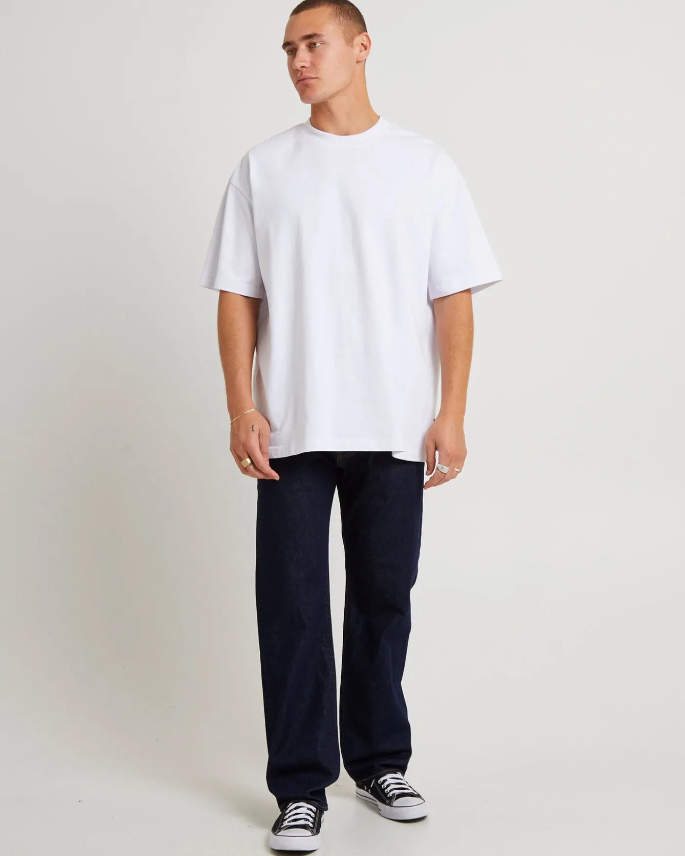 555 Relaxed Straight Denim Jeans