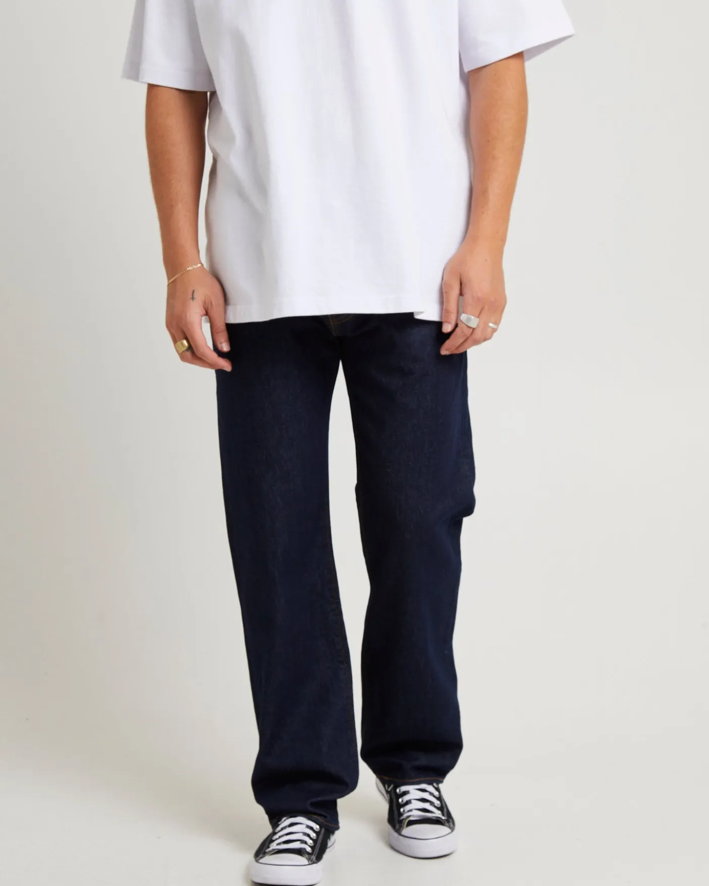 555 Relaxed Straight Denim Jeans