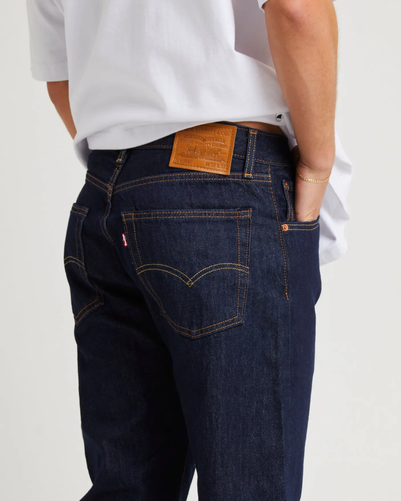 555 Relaxed Straight Denim Jeans
