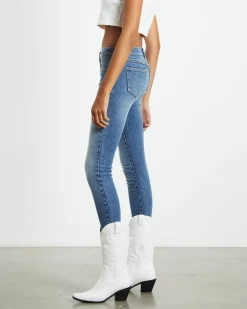 A 99 Low Rise Skinny Jeans Amalie Blue