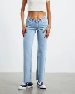 A 99 Low Rise Straight Denim Jeans