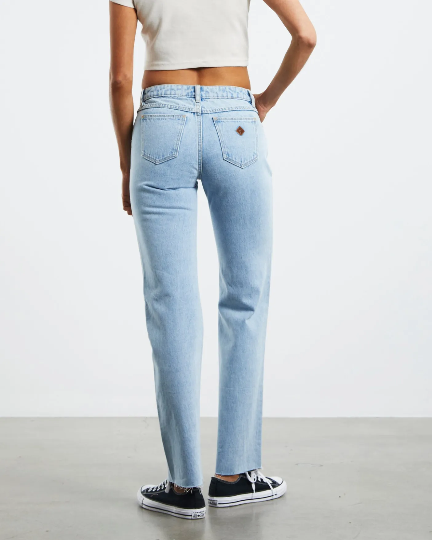 A 99 Low Rise Straight Denim Jeans