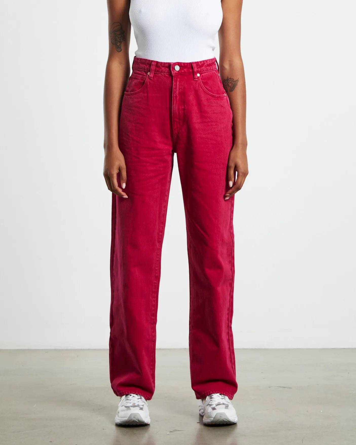 A Carrie Jeans Magenta Pink