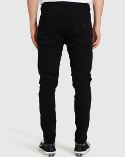 A Dropped Slim Turn Up Denim Jeans