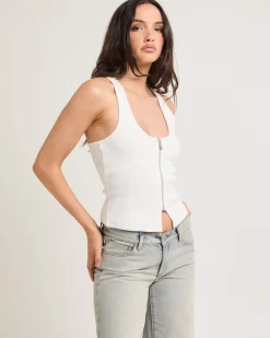 Addison Racer Top