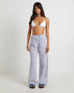 Adeline Pants in White Stripe