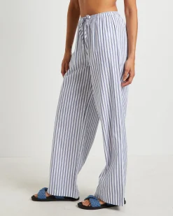 Adeline Pants in White Stripe