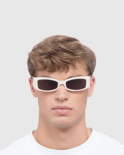 Afends X Le Specs Pretense Sunglasses Off White