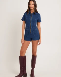 Alanis Denim Playsuit