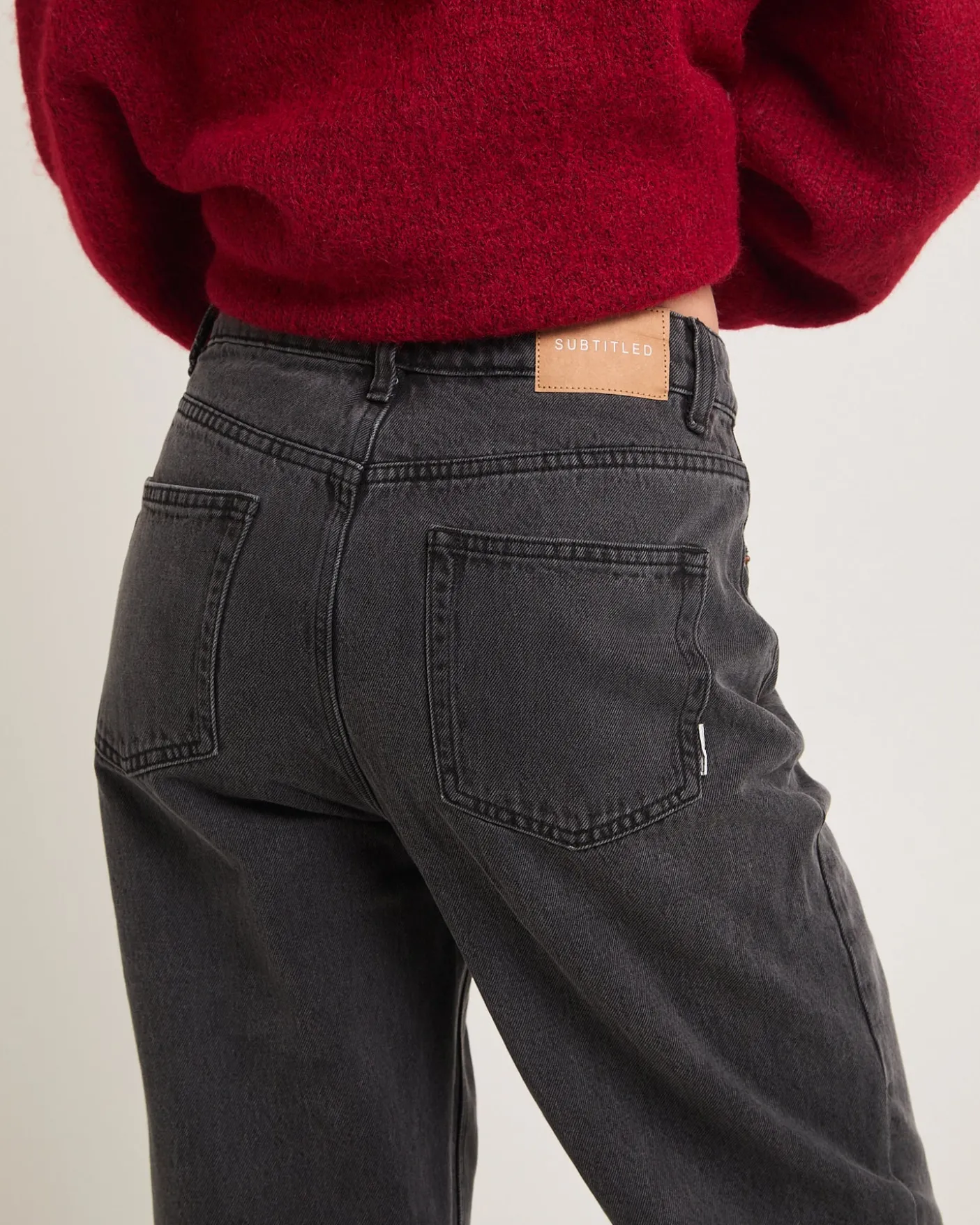 Alexa Mid Rise Denim Jeans Petite Relaxed