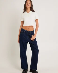 Alexa Mid Rise Relaxed Denim Jeans