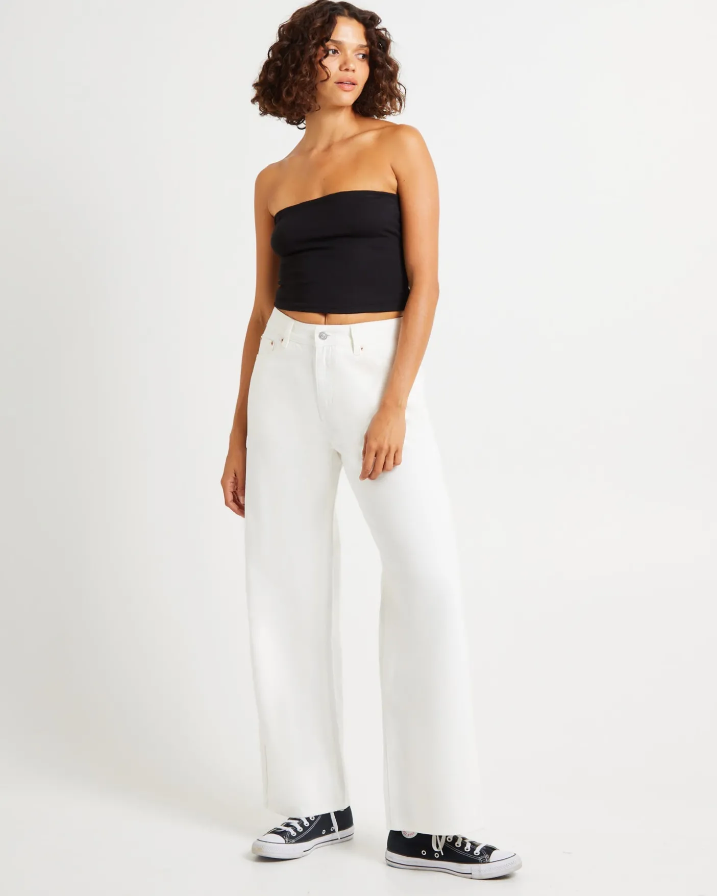 Alexa Mid Rise Relaxed Denim Jeans