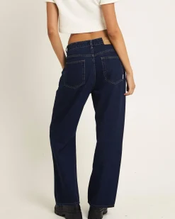 Alexa Mid Rise Relaxed Denim Jeans
