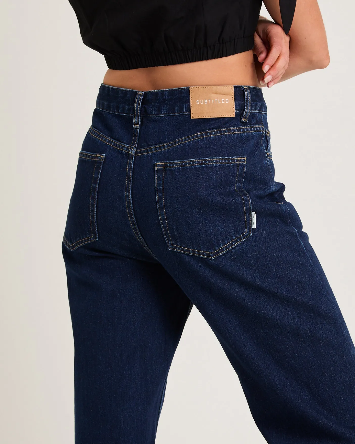 Alexa Mid Rise Relaxed Denim Jeans
