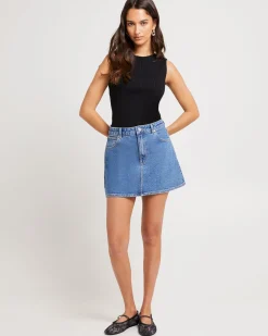 Aline Denim Skirt Reese