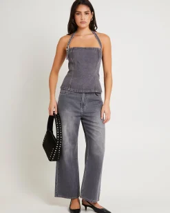 Allegra Corset Denim Top