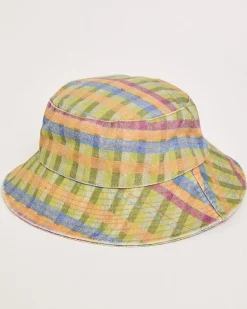 Aloha Moss Gingham Bucket Hat