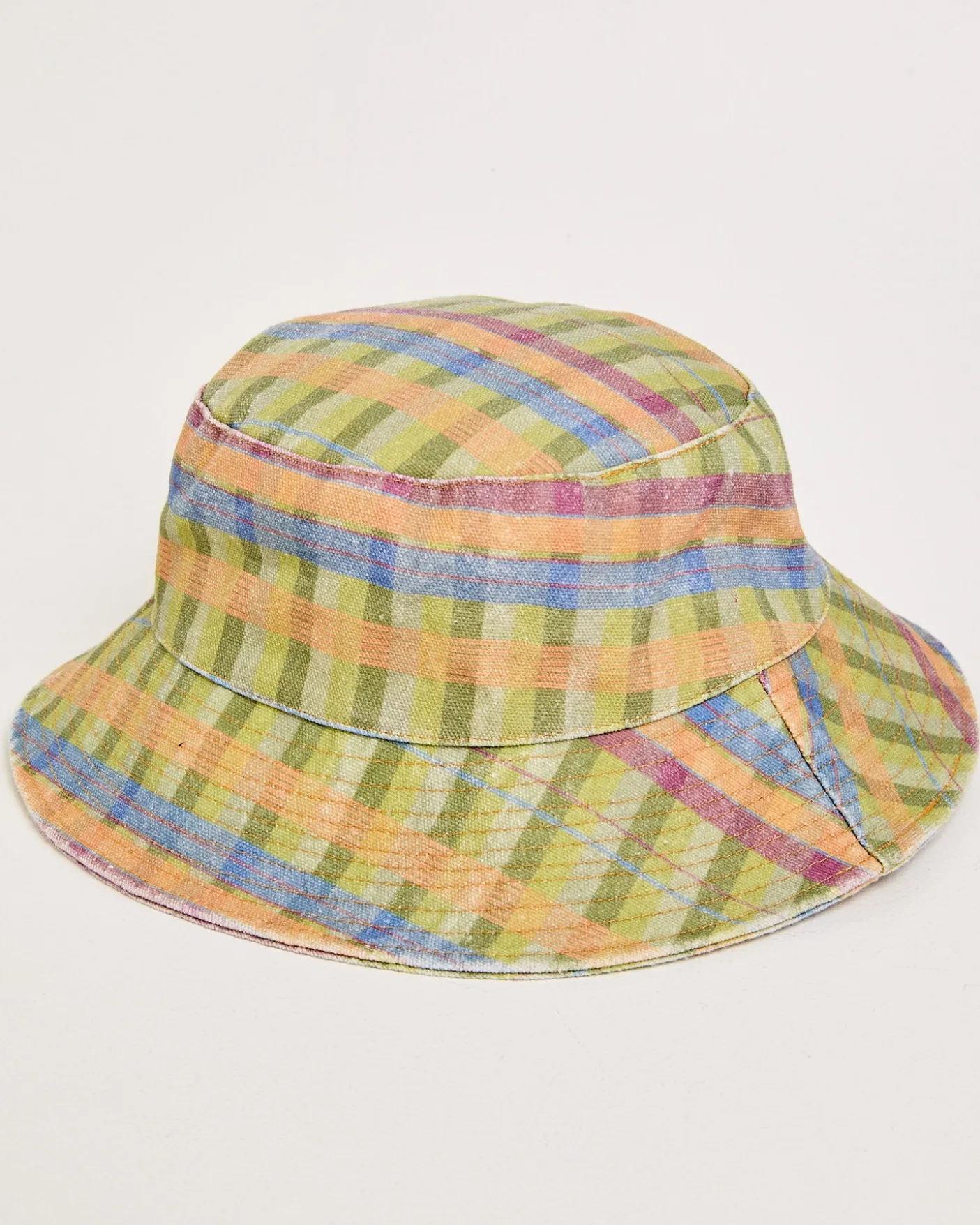 Aloha Moss Gingham Bucket Hat