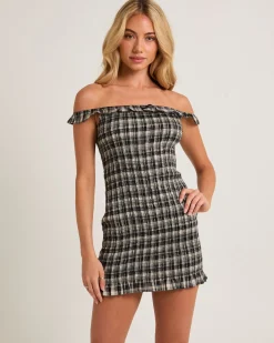 Amity Shirred Mini Dress