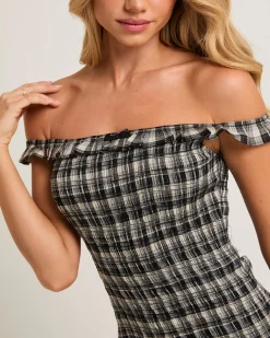 Amity Shirred Mini Dress