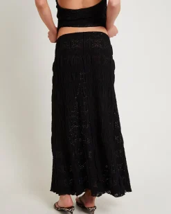 Amore Asymmetrical Textured Maxi Skirt