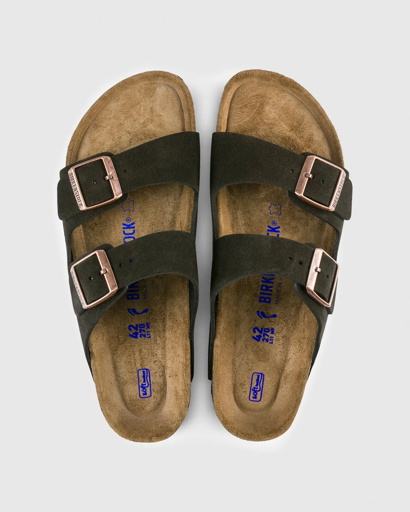 Arizona Soft Foot Bed Suede Leather Sandal