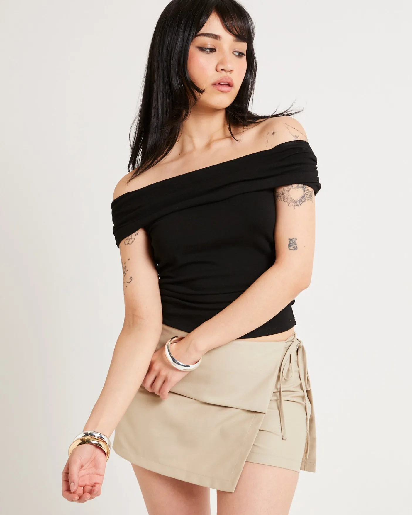 Armani Cold Shoulder Top