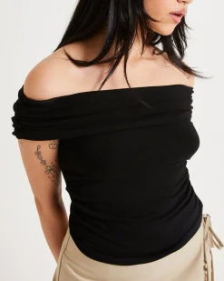 Armani Cold Shoulder Top