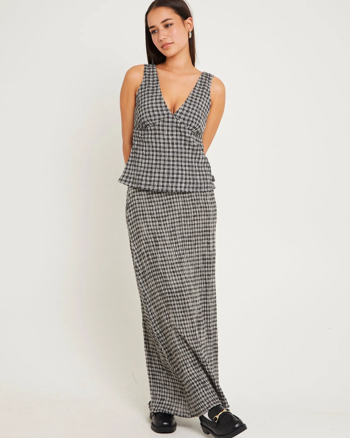 Asta Seersucker Top
