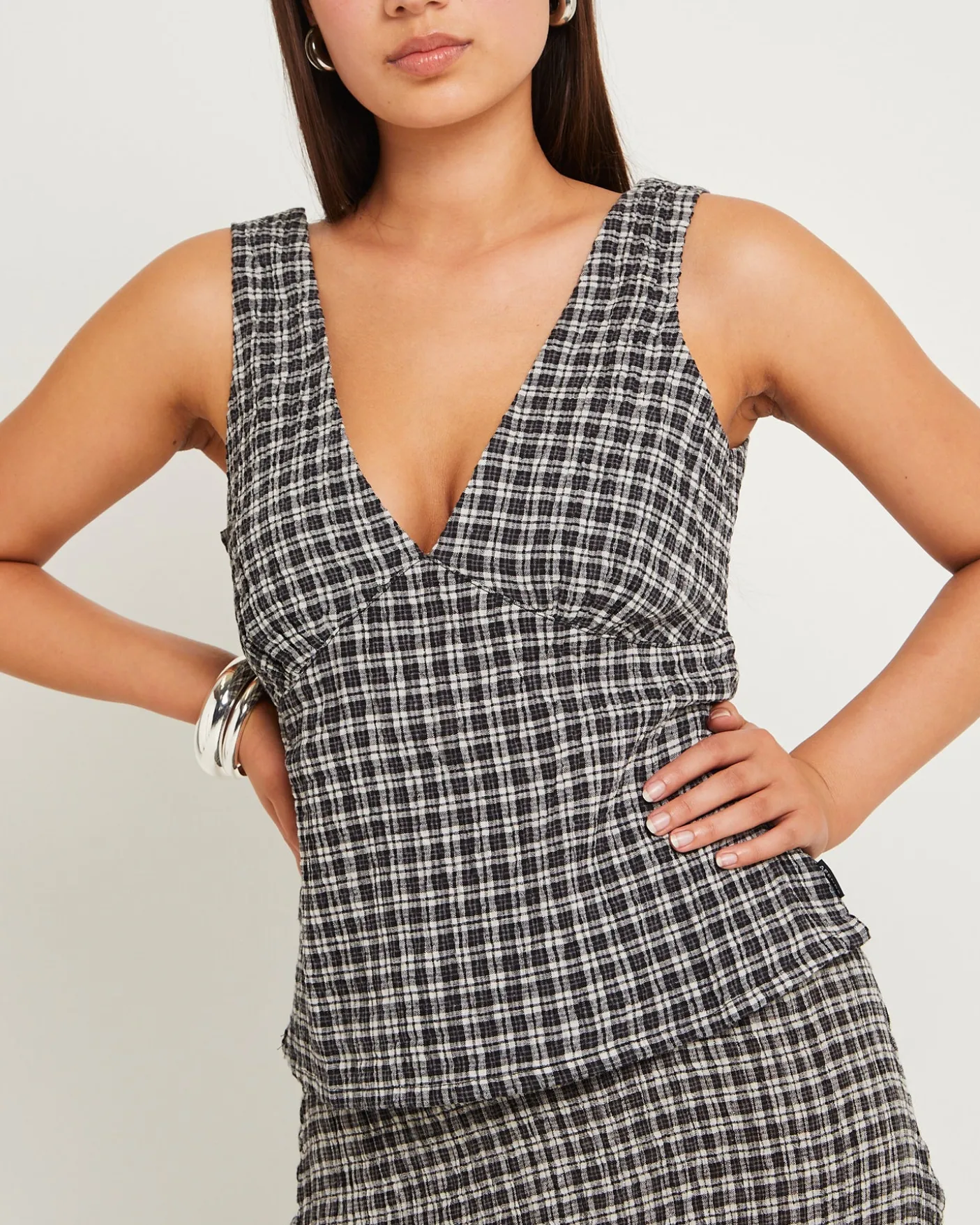 Asta Seersucker Top