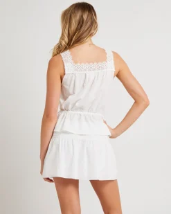 Aster Lace Insert Cotton Cami Top