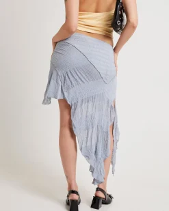Asym Splice Mini Skirt