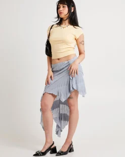 Asym Splice Mini Skirt